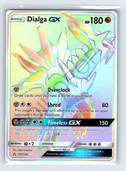 Dialga GX Secret Rare 164/156 - Pokemon SM Ultra Prism Holo GX NM - Image 1