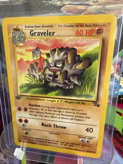 Pokemon TCG Graveler Fossil, 1st Edition Uncommon Never Played, Near Mint! - Image 1