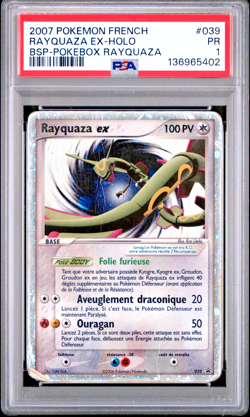 PSA 1 PR 2006 Pokemon Rayquaza EX Holo Foil Rare 039 Black Star Promos - Image 1