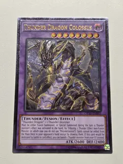 Thunder Dragon Colossus (UTR) OP10-EN001 Ultimate Rare Yugioh Card +1 FREE BONUS - Image 1