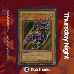 2002 YU-GI-OH! LEGEND OF BLUE EYES WHITE DRAGON #LOB-006 GAIA THE FIERCE KNIGHT - Image 1