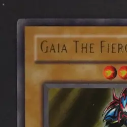 2002 YU-GI-OH! LEGEND OF BLUE EYES WHITE DRAGON #LOB-006 GAIA THE FIERCE KNIGHT - Image 3