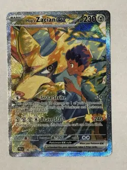 Pokemon TCG Hop's Zacian EX Holo Card 186/159 Sv09: Pokemon Journey Together NM - Image 1