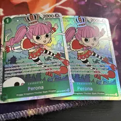 x2 Perona OP12-034 SR Legacy of the Master One Piece Card Game English - Image 1