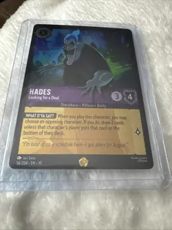 Disney Lorcana TCG - Whispers in the Well - Hades Looking For A Deal - 56/204 - Image 1