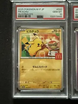 PSA 10 SEQUENTIAL McDonalds Promo Complete Set Pokemon Japanese 2025 Pikachu etc - Image 5