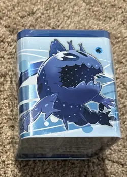 Pokemon TCG 2022 Water Type Stacking Collector Tin 3 Booster Packs New & Sealed! - Image 1