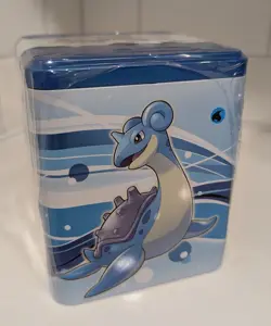 Pokemon TCG 2022 Water Type Stacking Collector Tin 3 Booster Packs New Sealed - Image 1