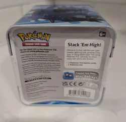 Pokemon TCG 2022 Water Type Stacking Collector Tin 3 Booster Packs New Sealed - Image 3