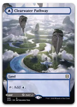 Clearwater Pathway (Borderless) #286 (NM) Zendikar Rising ZNR Magic MTG - Image 1