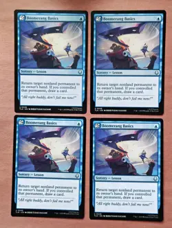 4x Boomerang Basics **NEAR MINT** **UNPLAYED** MTG - Image 1
