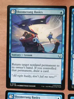 4x Boomerang Basics **NEAR MINT** **UNPLAYED** MTG - Image 2