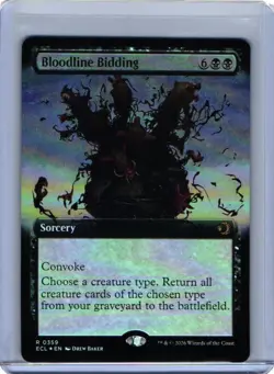 Bloodline Bidding Extended Art Lorwyn Eclipsed Foil 359 - Image 1