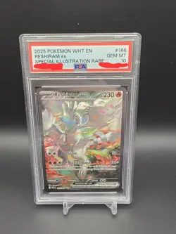 Pokemon 2025 Reshiram ex 166/086 SIR White Flare GEM MINT PSA 10 - Image 1