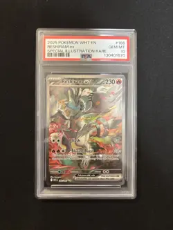 Reshiram ex 166/086 SIR Pokemon White Flare - PSA 10 Gem Mint - Image 1