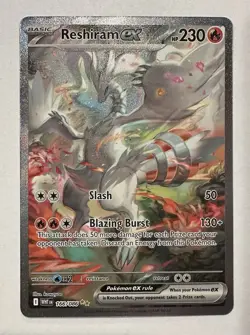 Pokemon TCG SV: White Flare #166/086 Reshiram ex SIR POSSIBLE PSA 10 - Image 1
