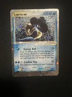Lapras EX 99/109 Ruby Sapphire Holo Pokemon TCG Holo Swirl - Image 1