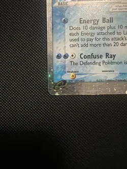 Lapras EX 99/109 Ruby Sapphire Holo Pokemon TCG Holo Swirl - Image 2