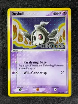 2005 Pokemon DUSKULL #58/107 EX Deoxys Unlimited Common Holo Psychic English - Image 1