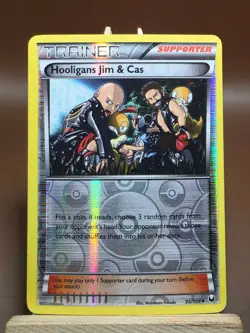 HP Hooligans Jim & Cas - 95/108 - Reverse Holo Pokemon - Image 1
