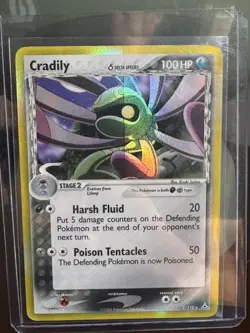 Cradily 2/110 Holo (Delta Species) ,Ex Holon Phantoms, MP, Pokemon TCG - Image 1
