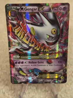 Pokemon TCG M Gengar EX XY166 Shiny Holo Black Star Promo NM/LP Condition - Image 3