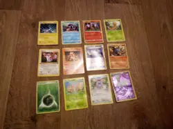 Lot of 12 Damaged Pokemon Cards 1st edition included - Image 1