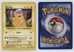 Pikachu Shadowless Pokemon Base Set #58 1999 - Image 3