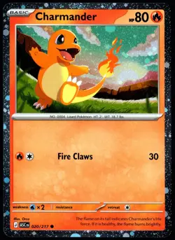 Pokemon TCG Charmander 020/217 Ascended Heroes Cosmos Holo Promo Card - LP - Image 1