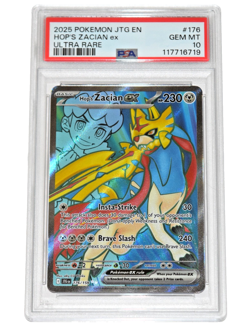 Pokemon Journey Together ~ Hop's ZACIAN ex ~ PSA 10 ~ Full Art 176/159 - Image 1