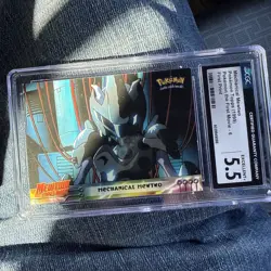 Pokemon TCG Mechanical Mewtwo Pokemon Topps Strikes Back 6 Excellent+ CGC 5.5 - Image 1