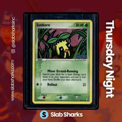 2005 POKEMON EX UNSEEN FORCES #76/115 SUNKERN REVERSE HOLO - Image 1