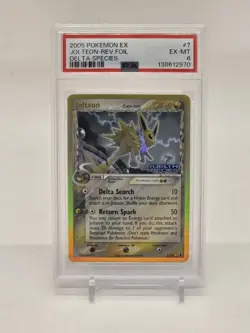 Pokemon TCG Jolteon EX Delta Species 7/113 Reverse Holo Rare Card Stamped - Image 1