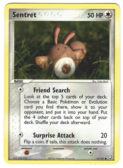 Pokemon Sentret 75/109 - EX Team Rocket Returns non Holo - Image 1