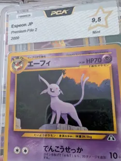 Pokemon 1999 Espeon 🔥Japanese Neo 2 Discovery Promo Premium File 2 Mentali - Image 2