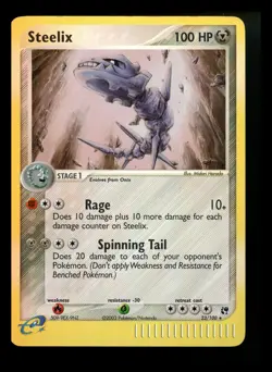 Steelix 23/100 EX Sandstorm 2003 Reverse Rare Holo e-Series Pokemon Card TCG - Image 1