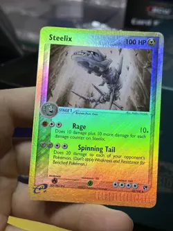 Steelix 23/100 EX Sandstorm 2003 Reverse Rare Holo e-Series Pokemon Card TCG - Image 4