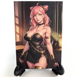 Spy x Family Anya Forger Sexy Hot Anime Waifu Doujin Goddess Glitter Art Card - Image 3