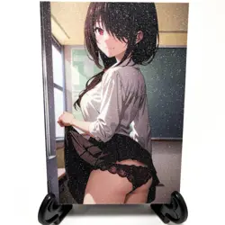 Date A Live Kurumi Tokisaki Sexy Anime Waifu School Girl Goddess Glitter Card - Image 2