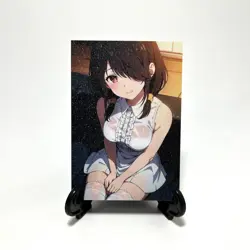 Date A Live Kurumi Tokisaki Sexy Anime Waifu Girl Doujin Goddess Glitter Card - Image 2