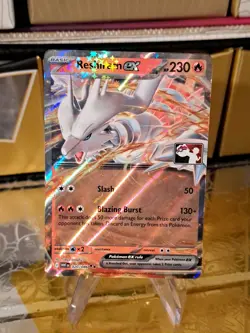 Reshiram Ex Pokemon Prize Pack Series 8 Promo Pokemon Card NM/LP - Image 1
