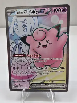 Pokemon Card TCG: Lillie's Clefairy ex 173/159 Journey Together Holo NM - Image 1