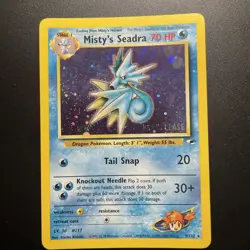 Misty's Seadra Prerelease Holo Card 009/132 WOTC LP - Image 1