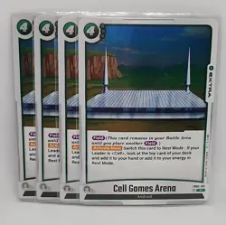 DBZ - Cell Games Arena Blazing Aura FB02-102 R FOIL -NM - FRESH CARD Playset 4x - Image 1