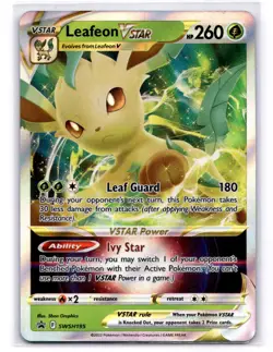 Leafeon VSTAR Promo SWSH: Sword & Shield Promo Cards SWSH195 LP-NM - Image 1