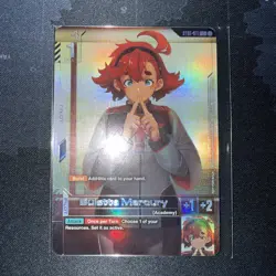 Gundam Card Game Foil Suletta Mercury Top 4 Promo English Gundam TCG *SEALED* - Image 1