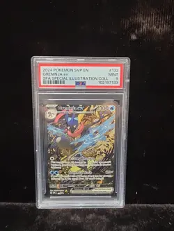 Greninja ex 132 Sv: Scarlet & Violet Promo Cards Holo PSA 9 - Image 1
