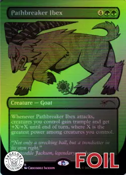 MTG Pathbreaker Ibex (Etched) (307) | NM Foil | Secret Lair Croc Jackson {SLD} - Image 1