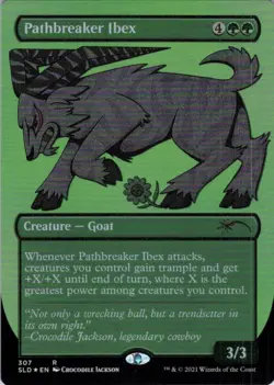 MTG Pathbreaker Ibex (Etched) (307) | NM Foil | Secret Lair Croc Jackson {SLD} - Image 2