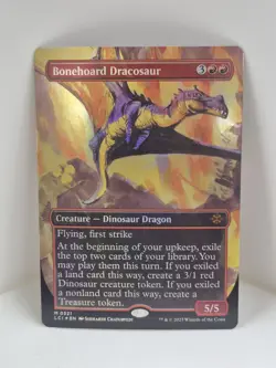 Bonehoard Dracosaur (Borderless) The Lost Caverns of Ixalan Foil - Image 1
